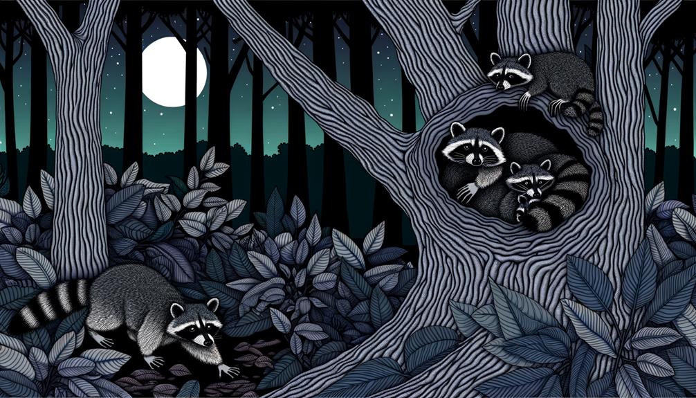 raccoons are solitary creatures