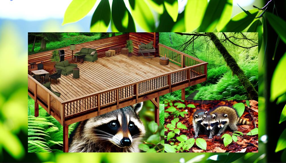 raccoons attraction to decks