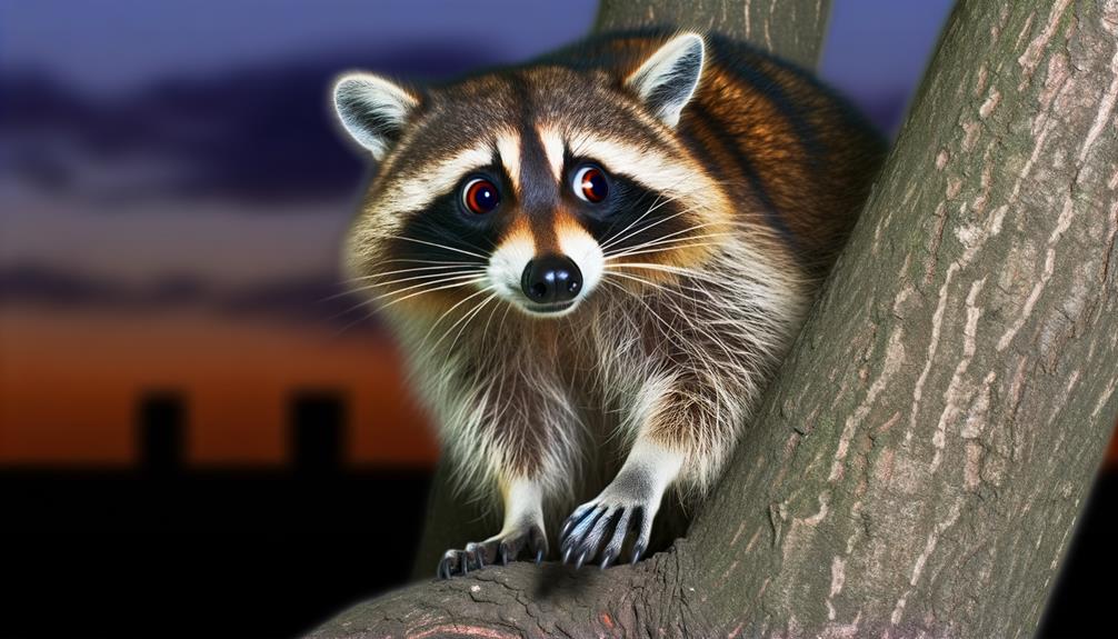 raccoons display fear behaviors