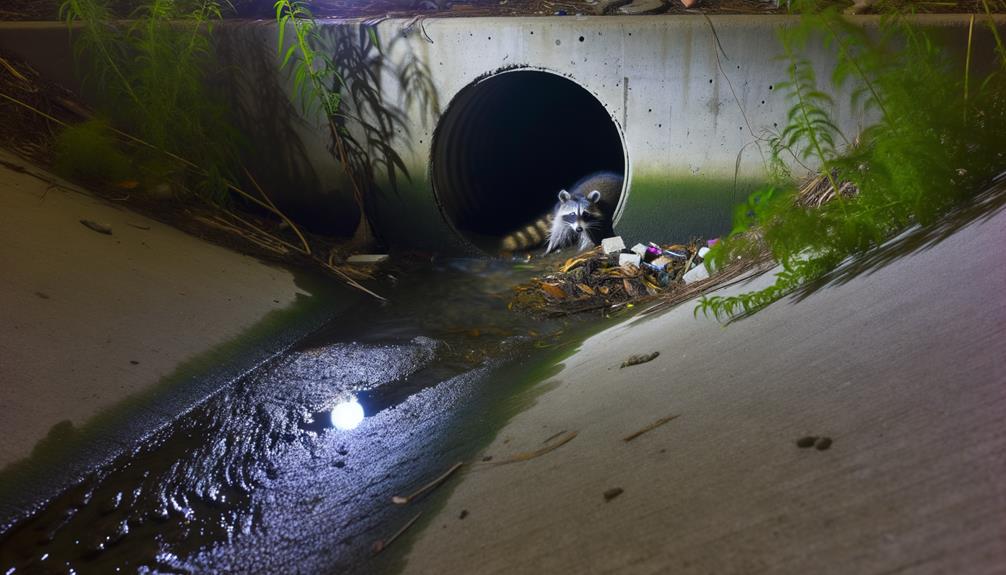 raccoons do not live in sewers