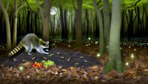 raccoons energy consumption patterns