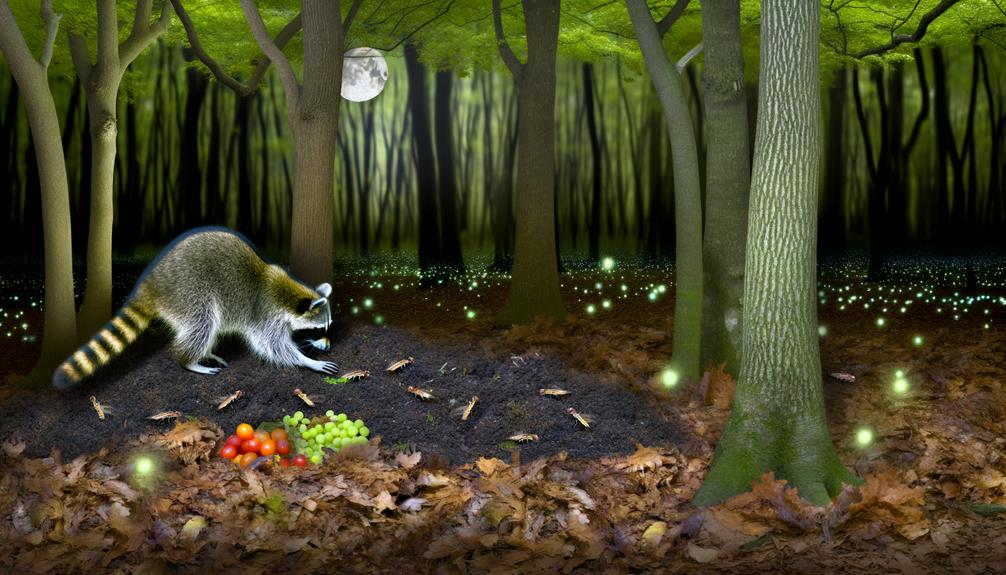 raccoons energy consumption patterns