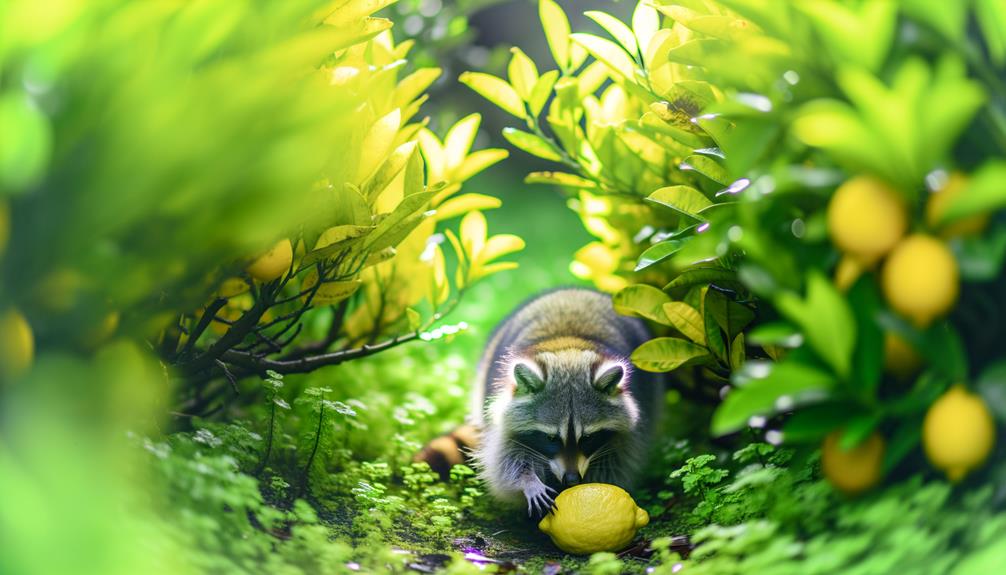 raccoons favor citrus fruit