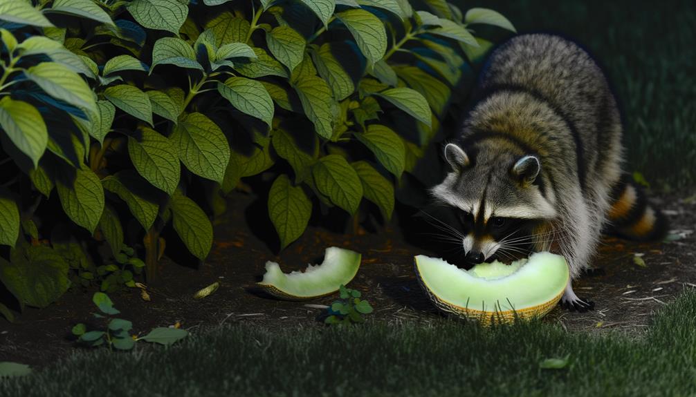 raccoons forage for food