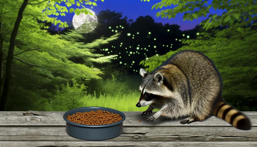 raccoons forage for food