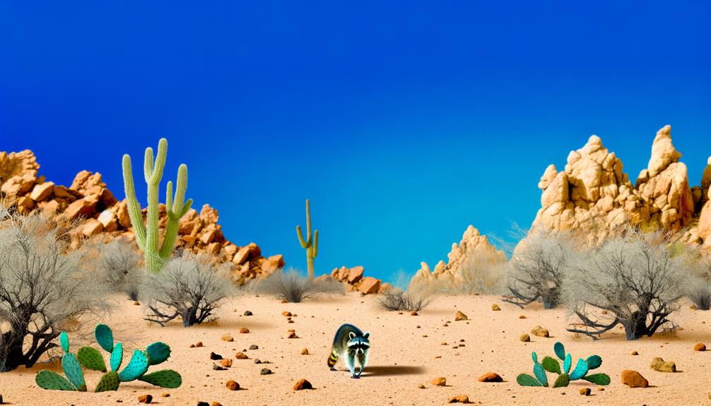 raccoons in desert habitats