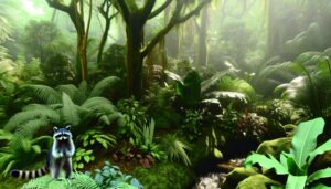 raccoons in the rainforest