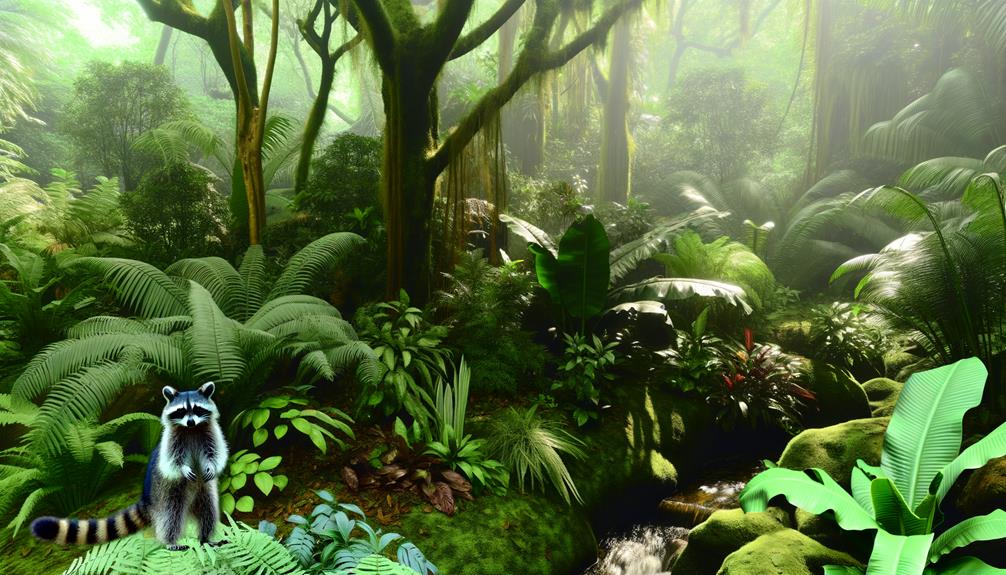 raccoons in the rainforest