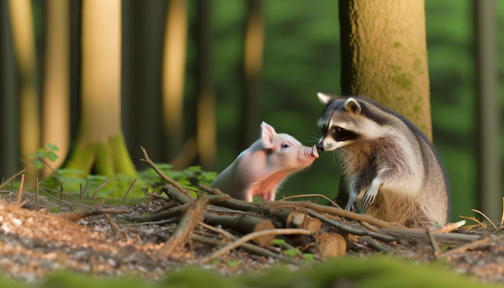 raccoons make pig noises