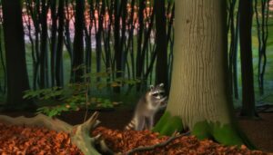 raccoons mark territory habitually