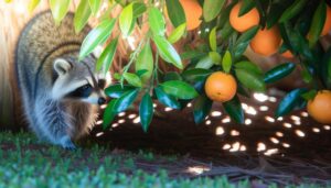 raccoons may eat citrus