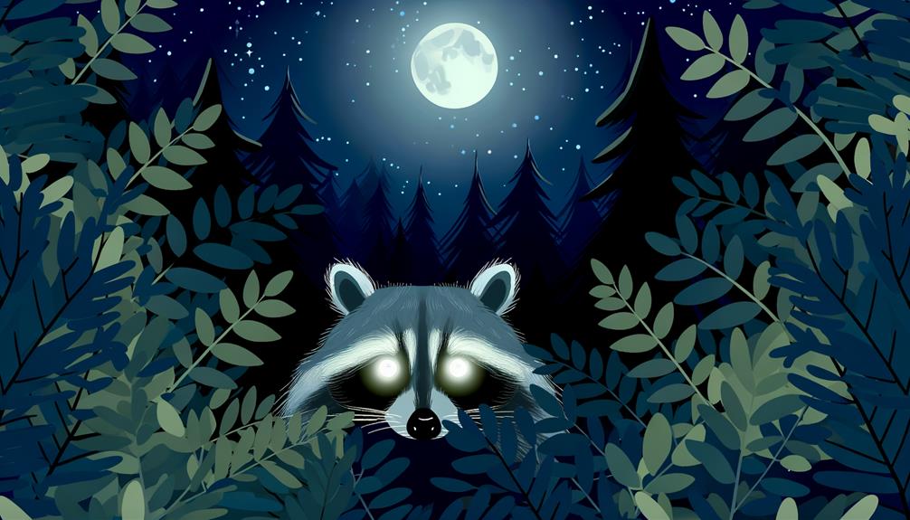 raccoons night vision abilities