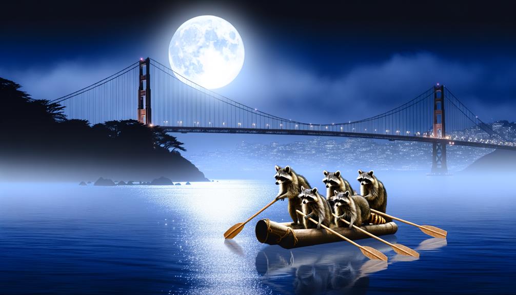 raccoons on treasure island