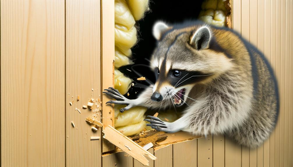 raccoons targeting vulnerable materials