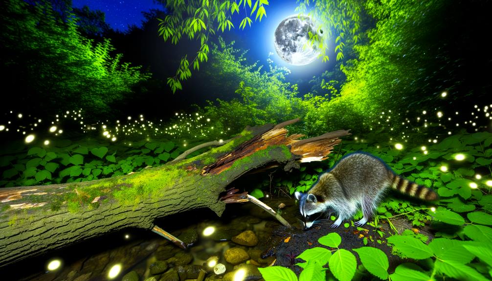 raccoons use keen senses