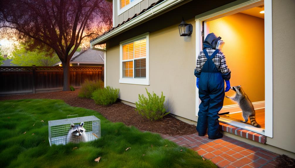 removing raccoons from homes