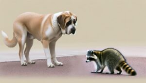 size comparison dog raccoon