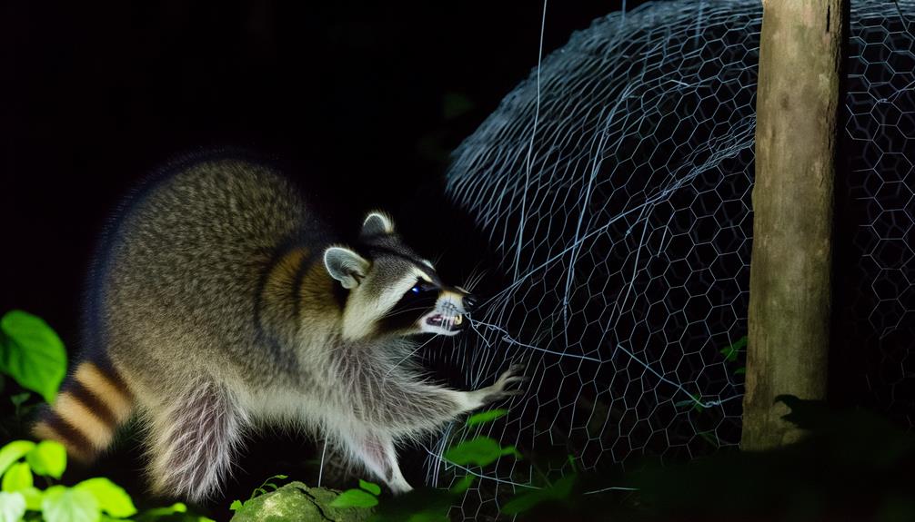 study raccoon behavior closely