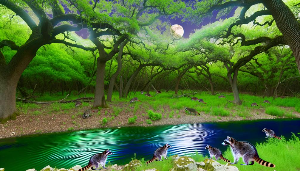 texas raccoon population details