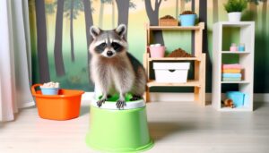 training a raccoon s habits