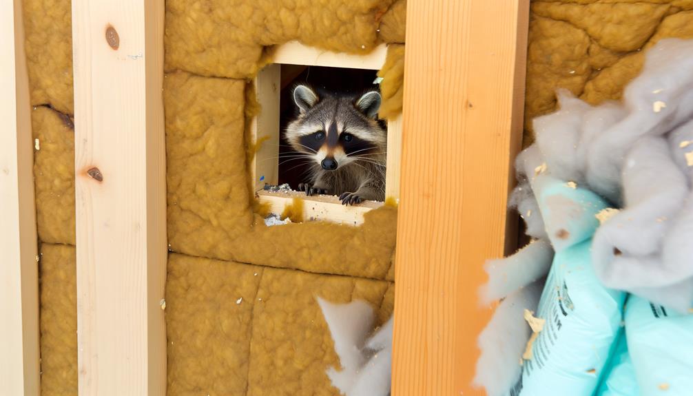 urban raccoons seek shelter