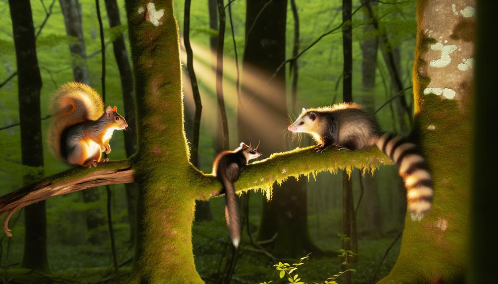 wildlife cohabitation in forests