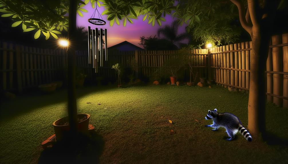 wind chimes for raccoons