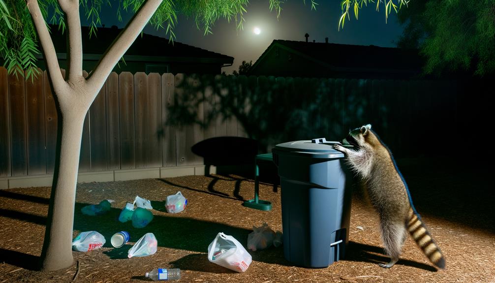 yes raccoons can open trash cans